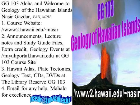 Geology of Hawaiian Islands