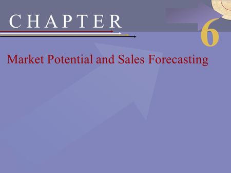 McGraw-Hill/Irwin © 2002 The McGraw-Hill Companies, Inc., All Rights Reserved. C H A P T E R Market Potential and Sales Forecasting 6.