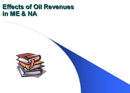 Effects of Oil Revenues in ME & NA. Oil Reserves Nearly 70% of world’s known reserves and 60% of world’s oil supply by countries like Saudi Arabia Iraq.