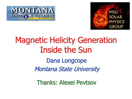 Magnetic Helicity Generation Inside the Sun