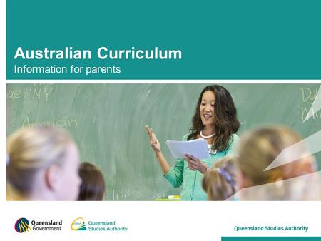 Australian Curriculum Information for parents. Background.