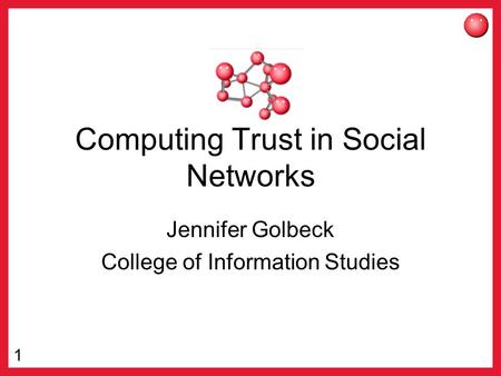 Computing Trust in Social Networks