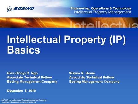 Intellectual Property (IP) Basics
