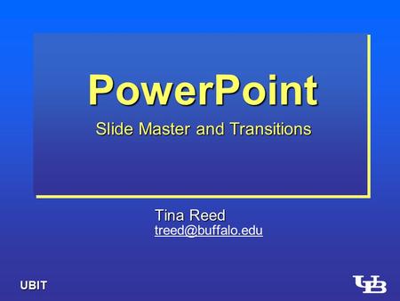 PowerPoint Slide Master and Transitions PowerPoint