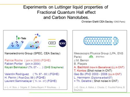 Experiments on Luttinger liquid properties of