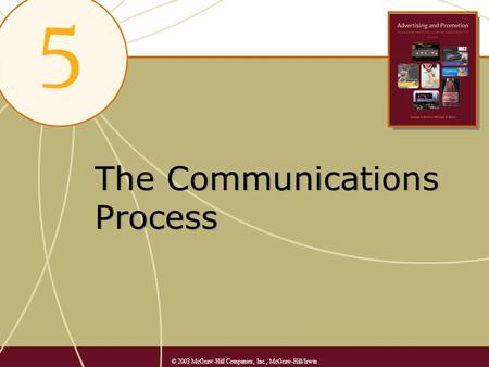 The Communications Process © 2003 McGraw-Hill Companies, Inc., McGraw-Hill/Irwin.