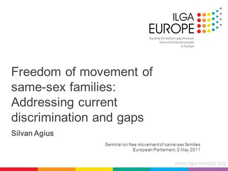 Seminar on free movement of same-sex families