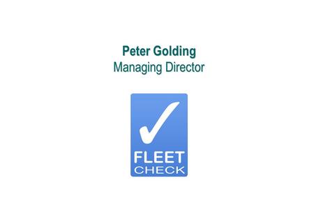 Peter Golding Managing Director
