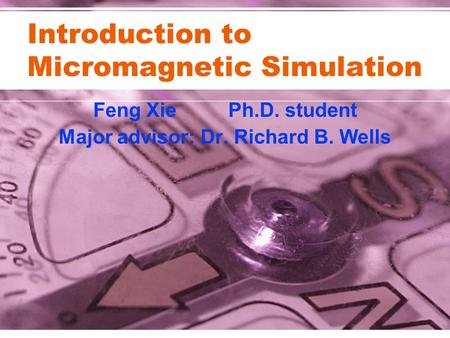 Introduction to Micromagnetic Simulation