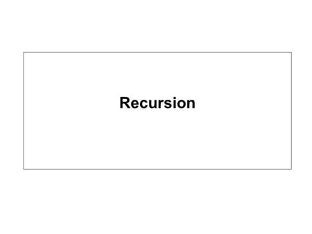 Recursion Road Map Introduction to Recursion Recursion Example #1: World’s Simplest Recursion Program Visualizing Recursion –Using Stacks Recursion Example.
