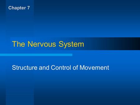 Structure and Control of Movement