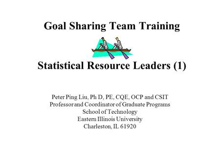 Goal Sharing Team Training Statistical Resource Leaders (1)