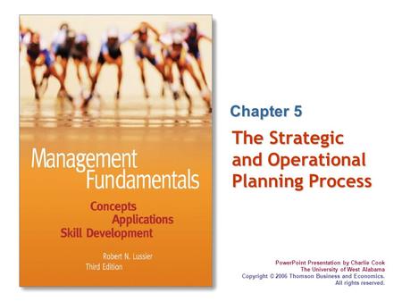 The Strategic and Operational Planning Process