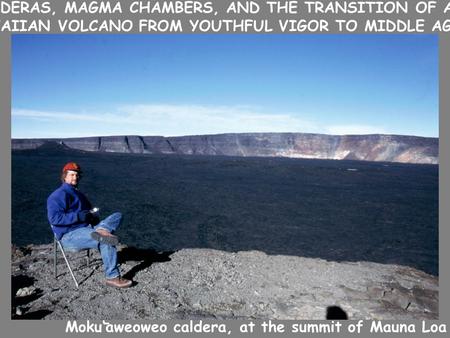 Moku‘aweoweo caldera, at the summit of Mauna Loa - CALDERAS, MAGMA CHAMBERS, AND THE TRANSITION OF A HAWAIIAN VOLCANO FROM YOUTHFUL VIGOR TO MIDDLE AGE.
