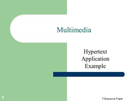 Hypertext Application Example