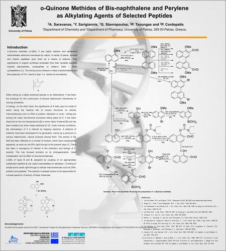 O-Quinone Methides of Bis-naphthalene and Perylene as Alkylating Agents of Selected Peptides 2 A. Saravanos, 1 Y. Sarigiannis, 1 G. Stavropoulos, 2 P.