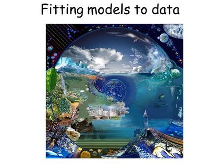 Fitting models to data. Step 5) Express the relationships mathematically in equations Step 6)Get values of parameters Determine what type of model you.