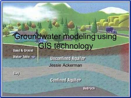 Groundwater modeling using GIS technology