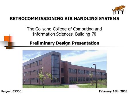 RETROCOMMISSIONING AIR HANDLING SYSTEMS