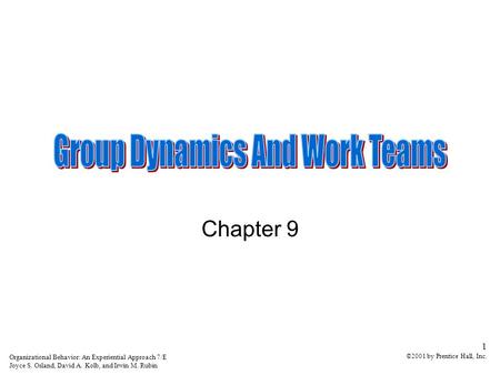 Group Dynamics And Work Teams
