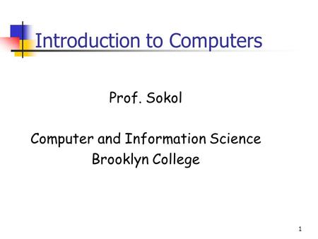 computer basic presentation