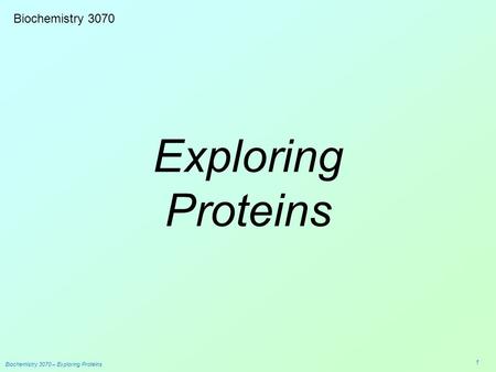 Biochem Amino Acids & Proteins Edward B Walker, Ph.D