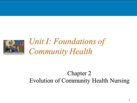 Unit I: Foundations of Community Health