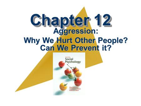 Aggression: Why We Hurt Other People? Can We Prevent it?