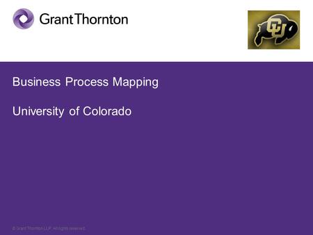 Business Process Mapping University of Colorado