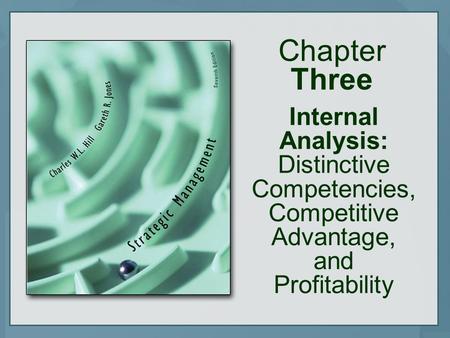 Chapter Three Internal Analysis: Distinctive Competencies, Competitive Advantage, and Profitability.