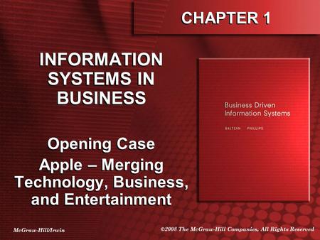 INFORMATION SYSTEMS IN BUSINESS