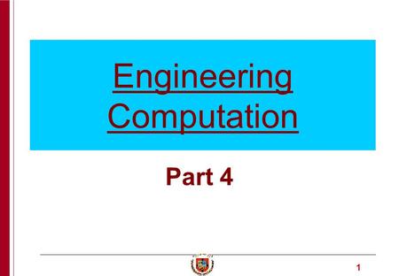 1 Engineering Computation Part 4. 2 Enrique Castillo University of Cantabria An algorithm that permits solving many problems in Algebra. Applications.