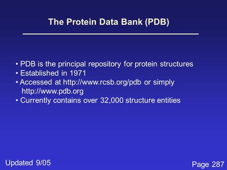 The Protein Data Bank (PDB)