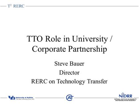 TTO Role in University / Corporate Partnership