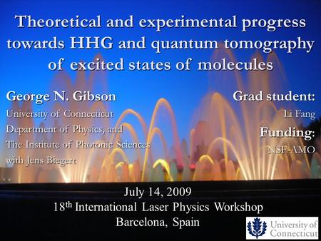 18th International Laser Physics Workshop