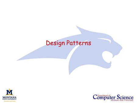 Design Patterns. CS351 - Software Engineering (AY2007)Slide 2 Behavioral patterns Suppose we have an aggregate data structure and we wish to access the.