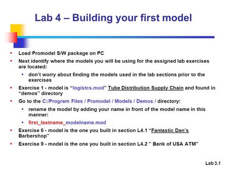 Lab 4 – Building your first model