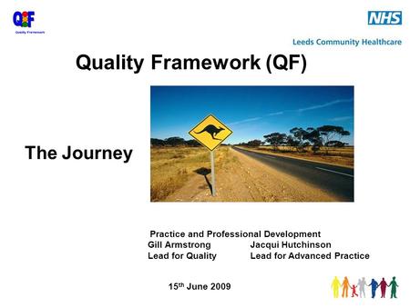 The Journey Practice and Professional Development Gill ArmstrongJacqui Hutchinson Lead for QualityLead for Advanced Practice 15 th June 2009 Quality Framework.
