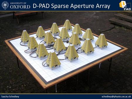Sascha D-PAD Sparse Aperture Array.