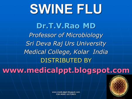 Professor of Microbiology Sri Deva Raj Urs University