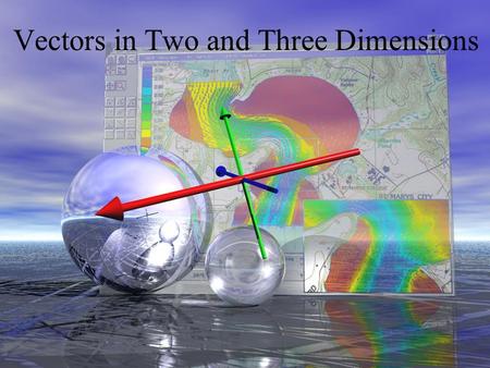 Vectors in Two and Three Dimensions. Definition A vector is a quantity that is determined by a magnitude and a direction.