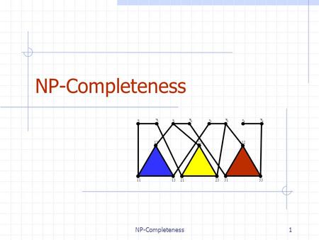 NP-Completeness NP-Completeness Graphs 4/17/2017 4:10 AM x x x x x x x