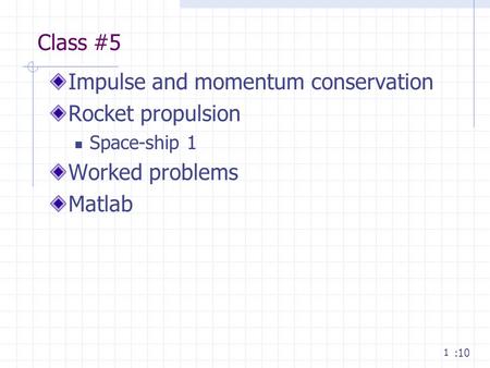 Impulse and momentum conservation Rocket propulsion Worked problems