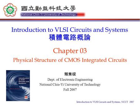 Chapter 03 Physical Structure of CMOS Integrated Circuits