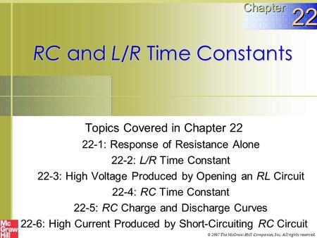 RC and L/R Time Constants