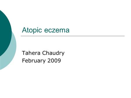 Tahera Chaudry February 2009