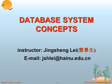 DATABASE SYSTEM CONCEPTS