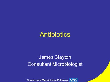 James Clayton Consultant Microbiologist