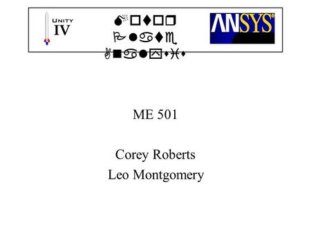 ME 501 Corey Roberts Leo Montgomery Motor Plate Analysis.