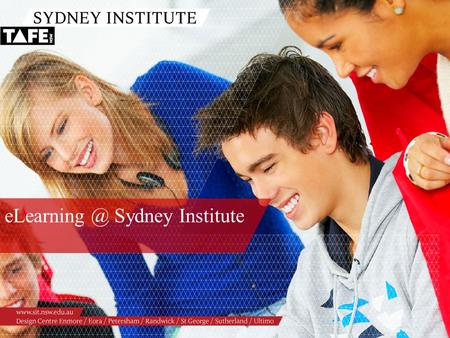 Sydney Institute. Ambition in Action  Presenter: cc licensed flickr photo by sridgway: